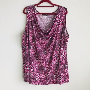 🎀Bellina Size 4X Designer Sleeveless Ladies Top 90% Polyester & 10% Spandex